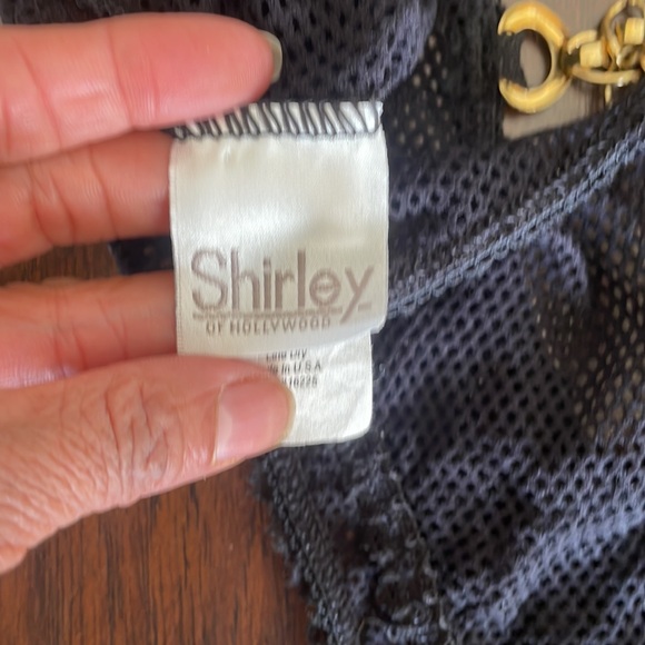Vintage Shirley of Hollywood black lace with chains lingerie - Picture 5 of 7